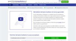 Desktop Screenshot of gecertificeerdemediators.nl